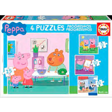 4 puzzles PROGRESIVOS PEPPA                       