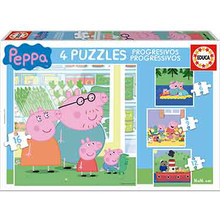 puzzles PROGRESIVOS PEPPA 6+9+12+16               