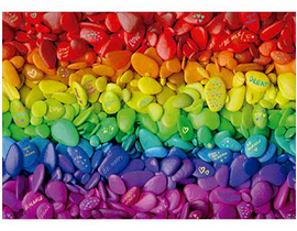 puzzle 500 PIEDRAS DE COLORES                     