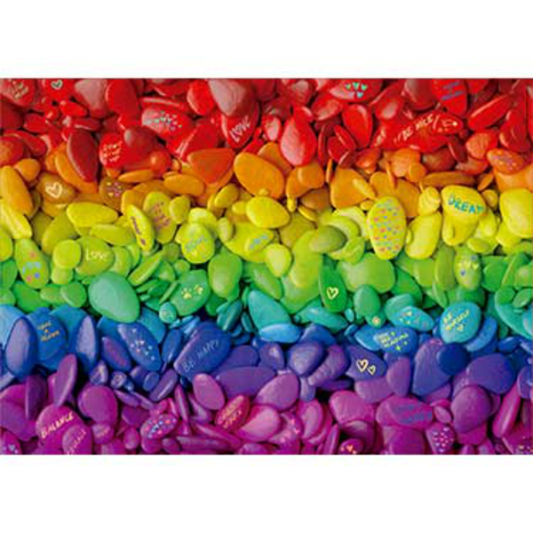 puzzle 500 PIEDRAS DE COLORES                     